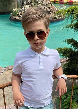 Футболка mirwear поло с воротником для мальчика 5-10 лет