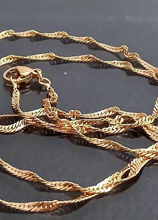 Цепочка женская медзолото xp 18k. 70 см.