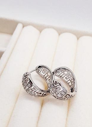 Серьги женские xuping jewelry, роди. 2,2 см.
