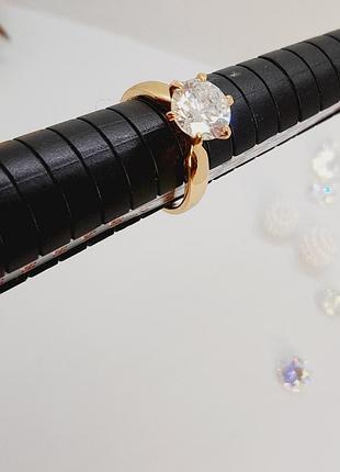 Класична жіноча каблучка xuping 18k. розмір 16