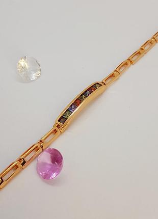 Браслет з медичного золота xuping 18k. 16,5 см+2 см.