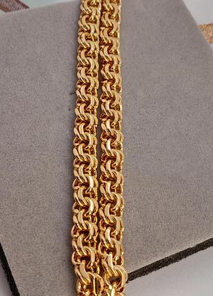 Цепочка бисмарк, медзолото xuping 18k. 55 см / 0.7 см.