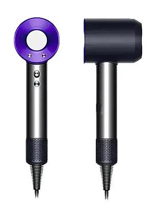 Бесшумный фен с ионизацией leafless super hair dryer purple 1600 вт — инновационный supersonic стайлер для быстрого и быстрого