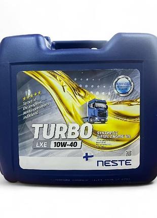 Масло моторное синтетическое neste turbo lxe 10w-40 20л