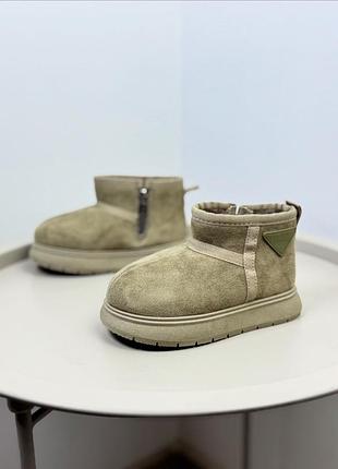 Ботинки зимние детские бежевые 1662 26