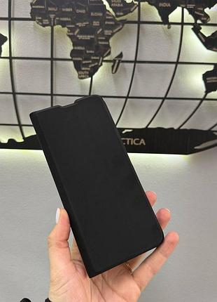 Качественный чехол-книжка для xiaomi redmi 13 4g, защитный чехол-книжка для телефона редми 13 4g (черный)