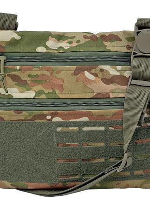 Тактическая однолямочная сумка на плечо melgo, мультикам poly-cordura 900 d
