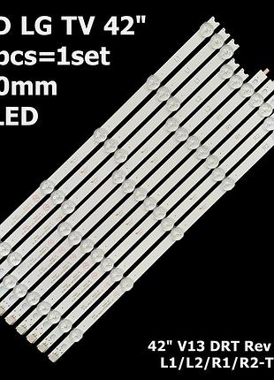 Led підсвітка tv lg 42" v13 drt rev 0.0 1 6916l-1317a, 6916l-1318a, 6916l-1319a, 6916l-1320a 6916l-1385a, 10шт