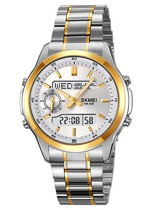 Часы наручные 2284tgd skmei, silver/gold