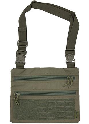 Тактическая однолямочная сумка на плечо melgo, олива poly-cordura 900 d