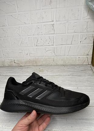 Крутые черные кроссовки adidas runfalcon 2.0 размер 47