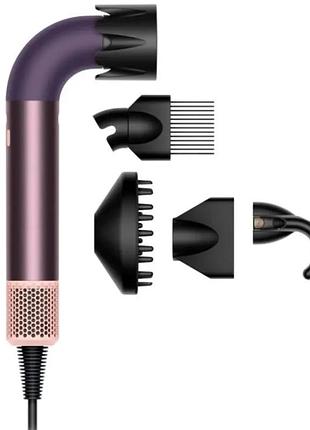 💜 профессиональный фен премиум-класса для идеальных локонов - hd18 supersonic r pro hair dryer curly+coily jasper plum