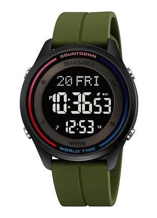 Часы наручные 2412pag skmei, army green-silicone