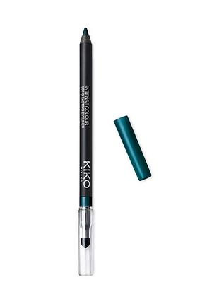 Стойкий карандаш для внешних контуров глаз kiko milano intense colour long lasting eyeliner 11 metallic blue teal