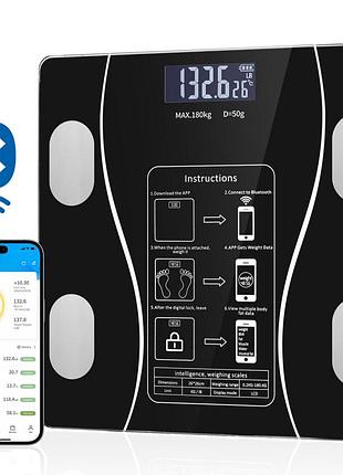 Smart весы, умные напольные 17a-c, 180кг (0,05 кг), bluetooth