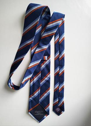 Синя смугаста краватка галстук charles tyrwhitt