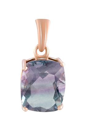 Серебряная подвеска высокогокачества с флюоритом 5.9ct (2117339)