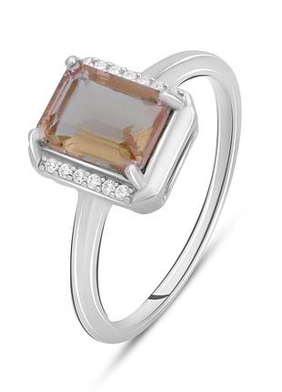 Срібне кільце високої якості зі султаніт султанітом 1.916ct, вага виробу 2,51 г (2084815) 18 розмір