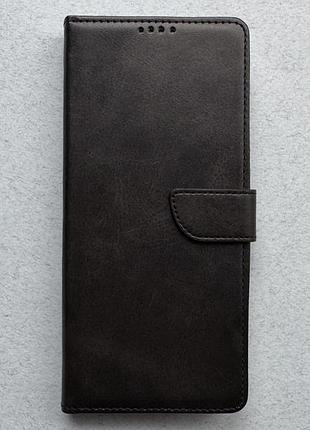 Samsung galaxy a07 5g чехол-книжка wave fold black чёрный высококачественная искусственная кожа слоты для карт