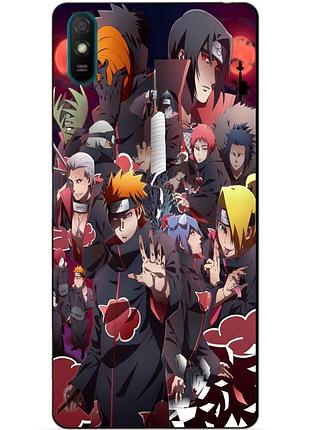 Силіконовий чохол бампер для xiaomi redmi 9a з малюнком наруто naruto аніме
