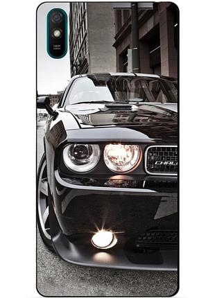 Чехол силиконовый бампер для xiaomi redmi 9a с рисунком dodge додж машина авто