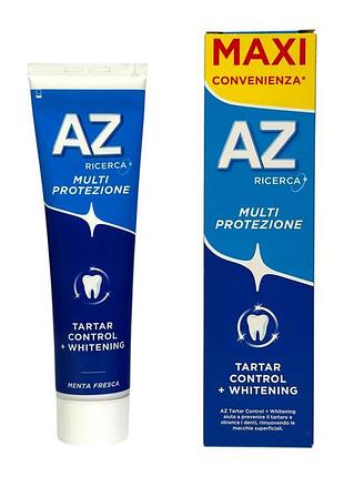 Зубная паста az мультизащита от налета e multi protezione tartar control + whitening menta fresca, 75 мл