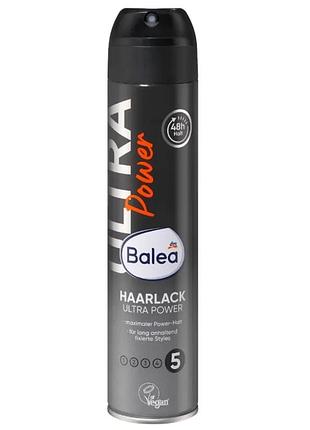 Лак для волос balea hairspray ultra power №5 ультрасильная фиксация, 300 мл