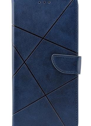 Чехол книжка business leather claps для samsung galaxy a26 / a266 на магните с подставкой синий