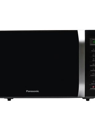 Мікрохвильова піч panasonic nn-gt35hbzue, 23л, 800вт, гриль, дисплей, чорний