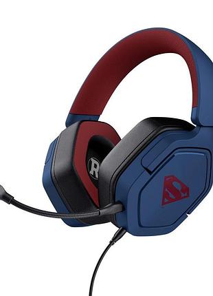Гарнитура trust 25739_trust gxt492sm carus superman edition, 3.5мм, синий