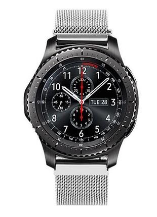 Міланський сітчастий ремінець primo для годинника samsung gear s3 classic sm-r770/frontier rm-760 - silver