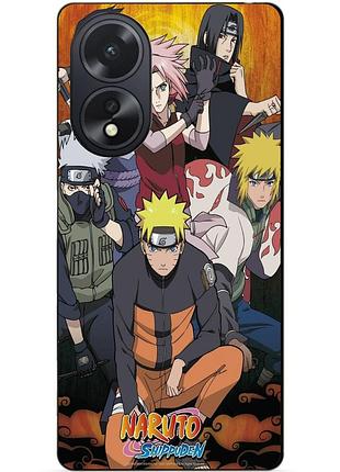 Силиконовый чехол бампер для oppo a38 с рисунком naruto наруто аниме