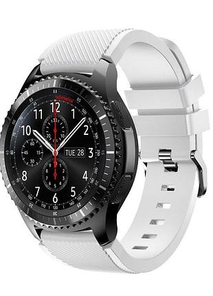 Силиконовый ремешок primo для часов samsung gear s3 classic sm-r770 / frontier rm-760 - white