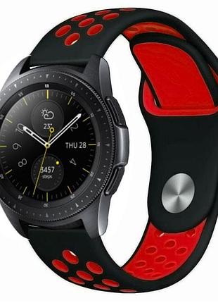 Спортивний ремінець primo perfor sport годинника для samsung galaxy watch 42 mm (sm-r810) - black&red