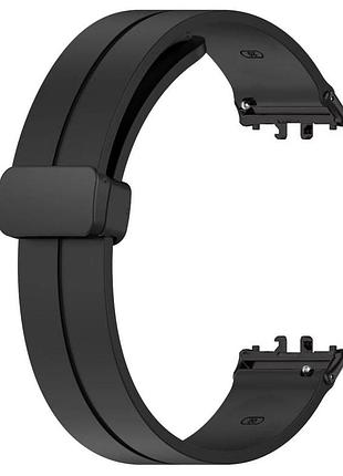 Ремешок primolux magnetic silicone для смарт-часов samsung galaxy fit 3 (sm-r390) - black