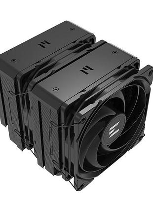 Процессорный кулер zalman cnps14xduoblack cnps14x duo, lga1851, 1700, 1200, 115x, am5, am4, am3, 4pin, pwm, tdp270w, чёрный