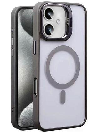 Чехол primo support magsafe для iphone 16 с защитой камер - grey