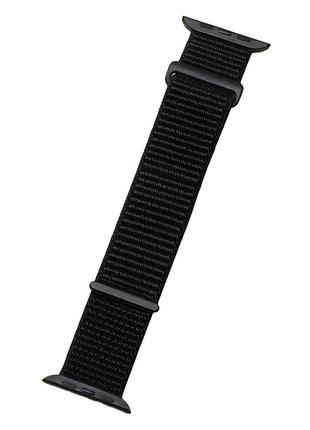 Нейлоновий ремінець primo для apple watch 42mm / 44mm / 45mm / 46mm - black