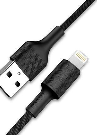 Usb кабель kaku ksc-113 usb - lightning 1m / 3.2a - black