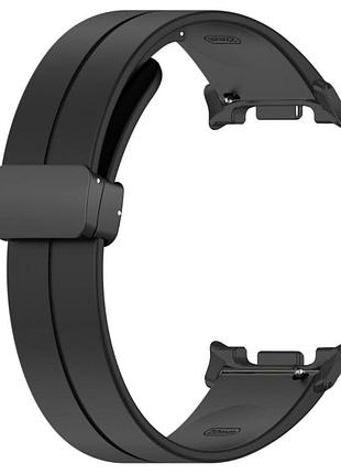 Ремешок primolux magnetic silicone для часов samsung galaxy watch 8 (46 mm / 44 mm / 40 mm) - black