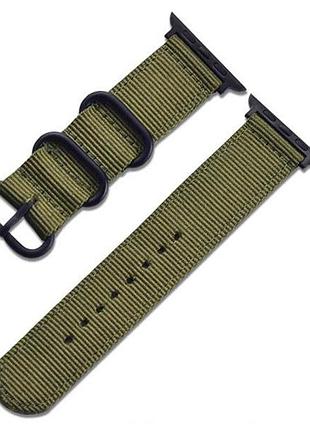 Нейлоновий ремінець primo для primolux traveller для apple watch 38mm / 40mm / 41mm - army green
