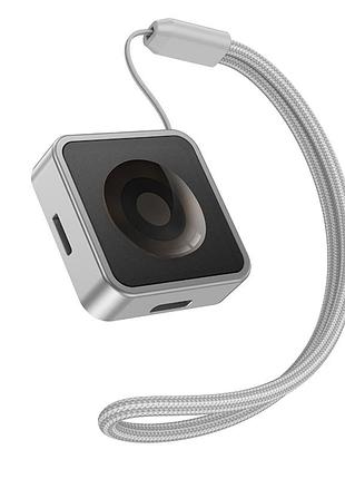 Зарядний пристрій, бездротова док-станція hoco cw55 для годинників apple watch - silver