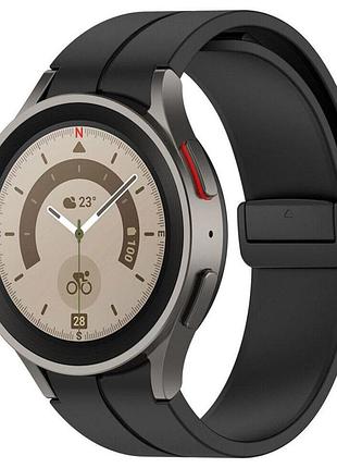 Ремешок primolux magnetic silicone для часов samsung galaxy watch 4 / watch 5 / watch 5 pro - black m/l