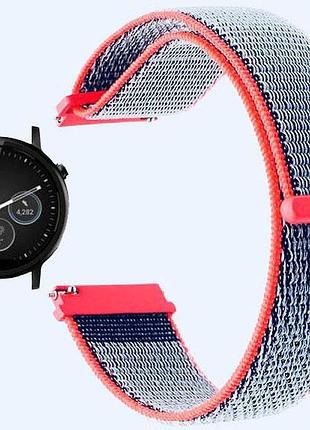 Нейлоновий ремінець для годинника motorola moto 360 2nd gen (42 mm ) - neon red