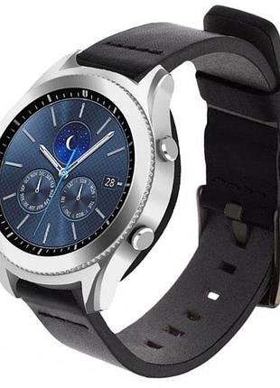 Кожаный ремешок primo classic для часов samsung gear s3 classic sm-r770 / frontier rm-760 - black