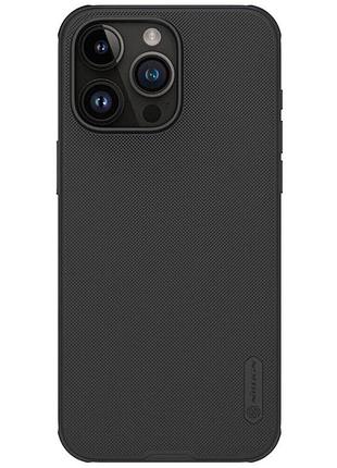 Чохол nillkin super frosted shield pro для apple iphone 15 pro max - black
