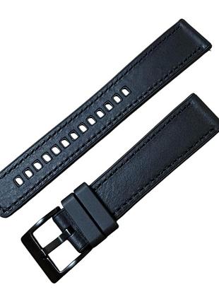 Ремешок primolux leather silicone для часов samsung galaxy watch active / active 2 - black