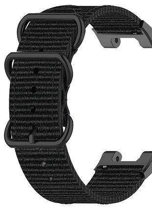 Нейлоновий ремінець primo traveller для годинника xiaomi amazfit t-rex (a1918) / t-rex pro (a2013) - black