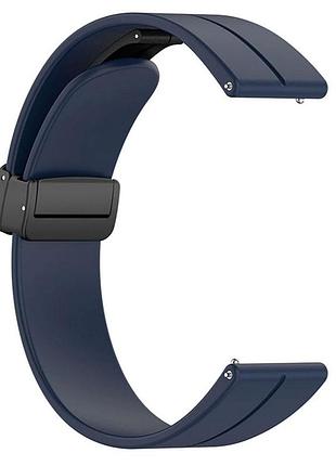 Ремешок primolux magnetic silicone для часов huawei watch 3 / watch 3 pro - dark blue