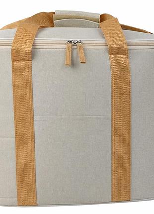 Легка термосумка, сумка холодильник 30l cooling cooler bag бежева